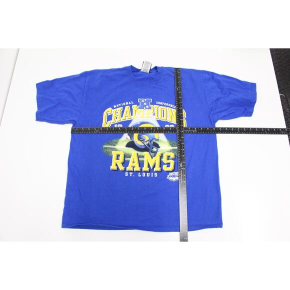 Vintage St Louis Rams Football NFC Champions 1999 T Shirt XL - Picture 5 of 7